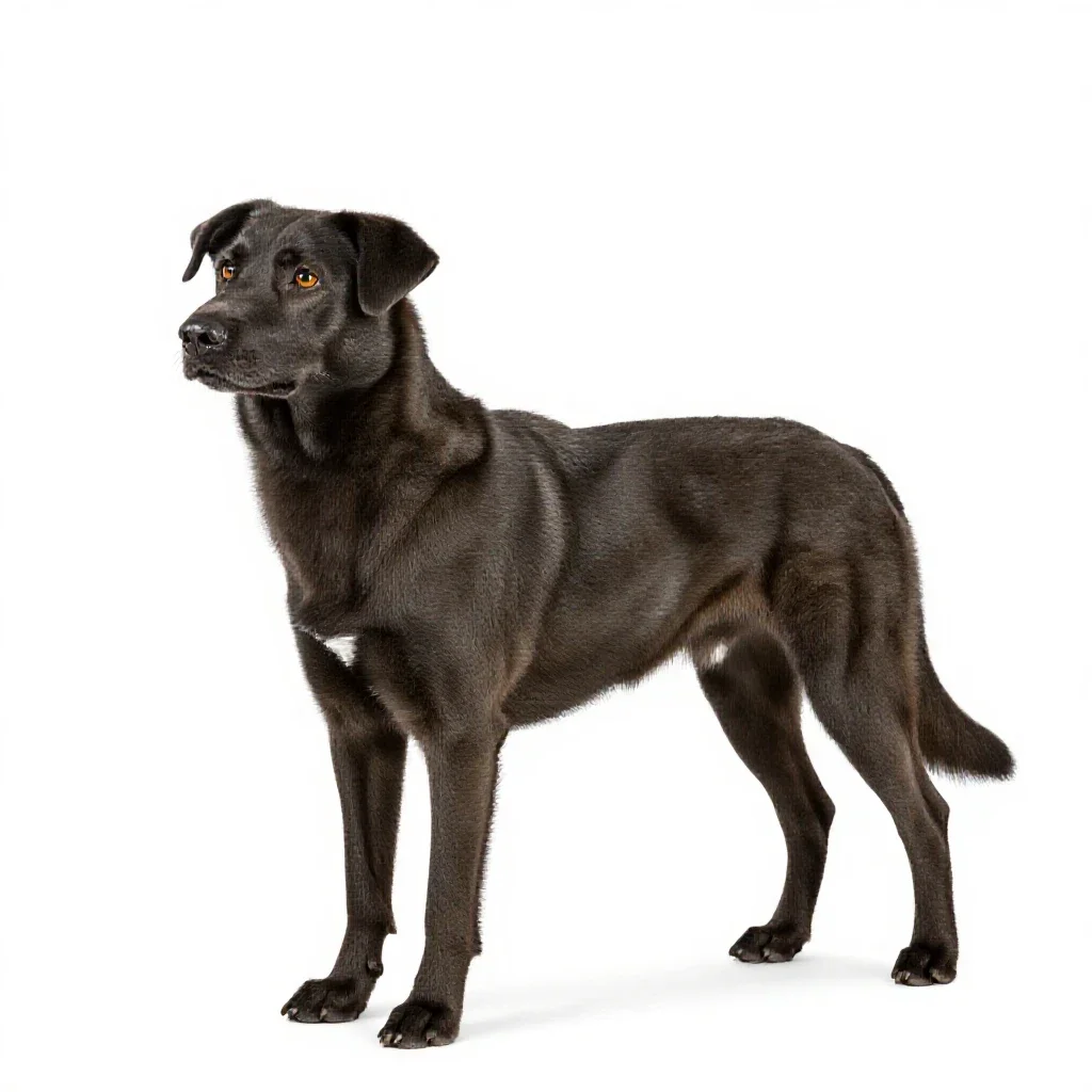 Cur isolated on a white background