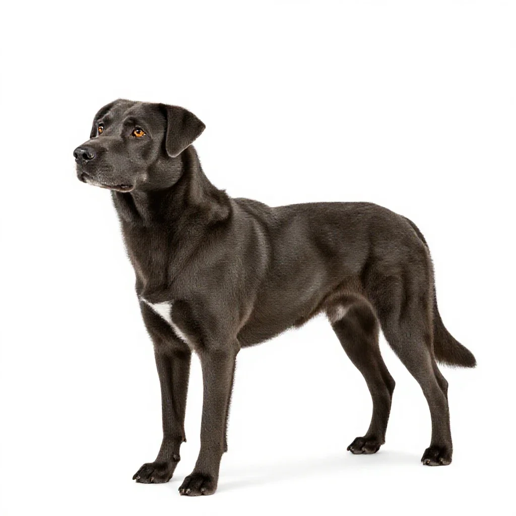 Dog isolated on a white background