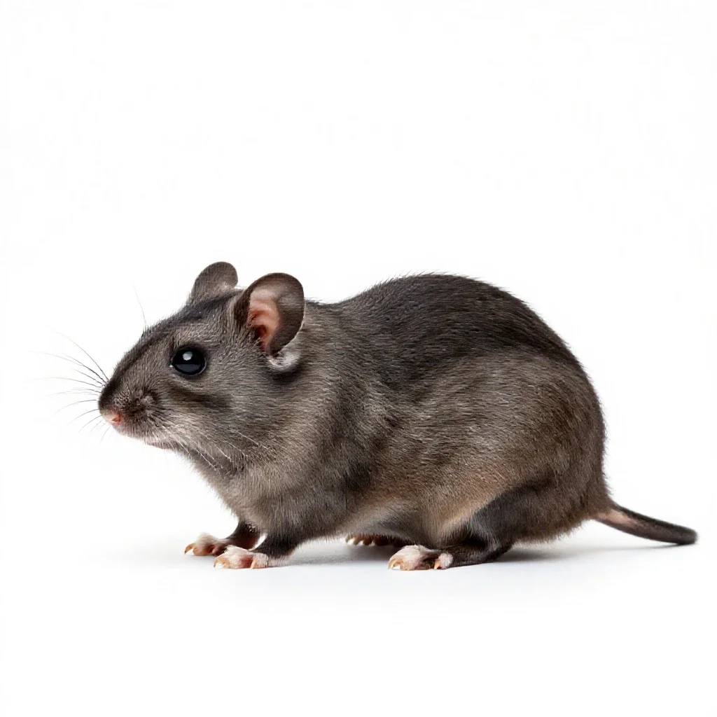 Dormouse isolated on a white background