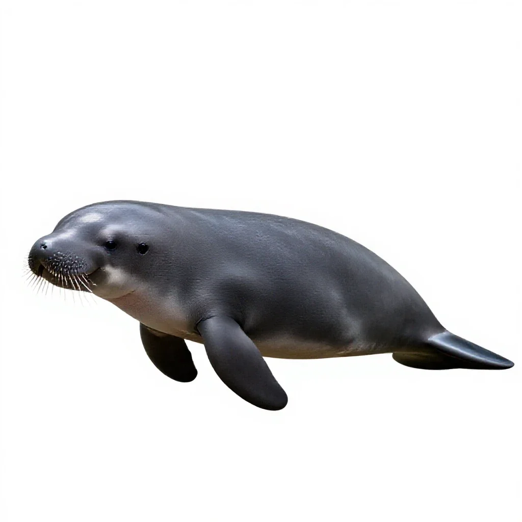 Dugong isolated on a white background