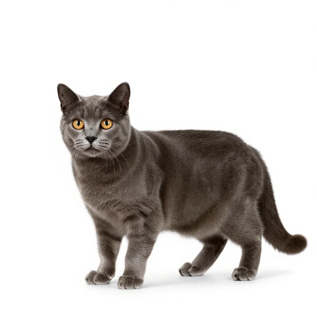 Feline isolated on a white background