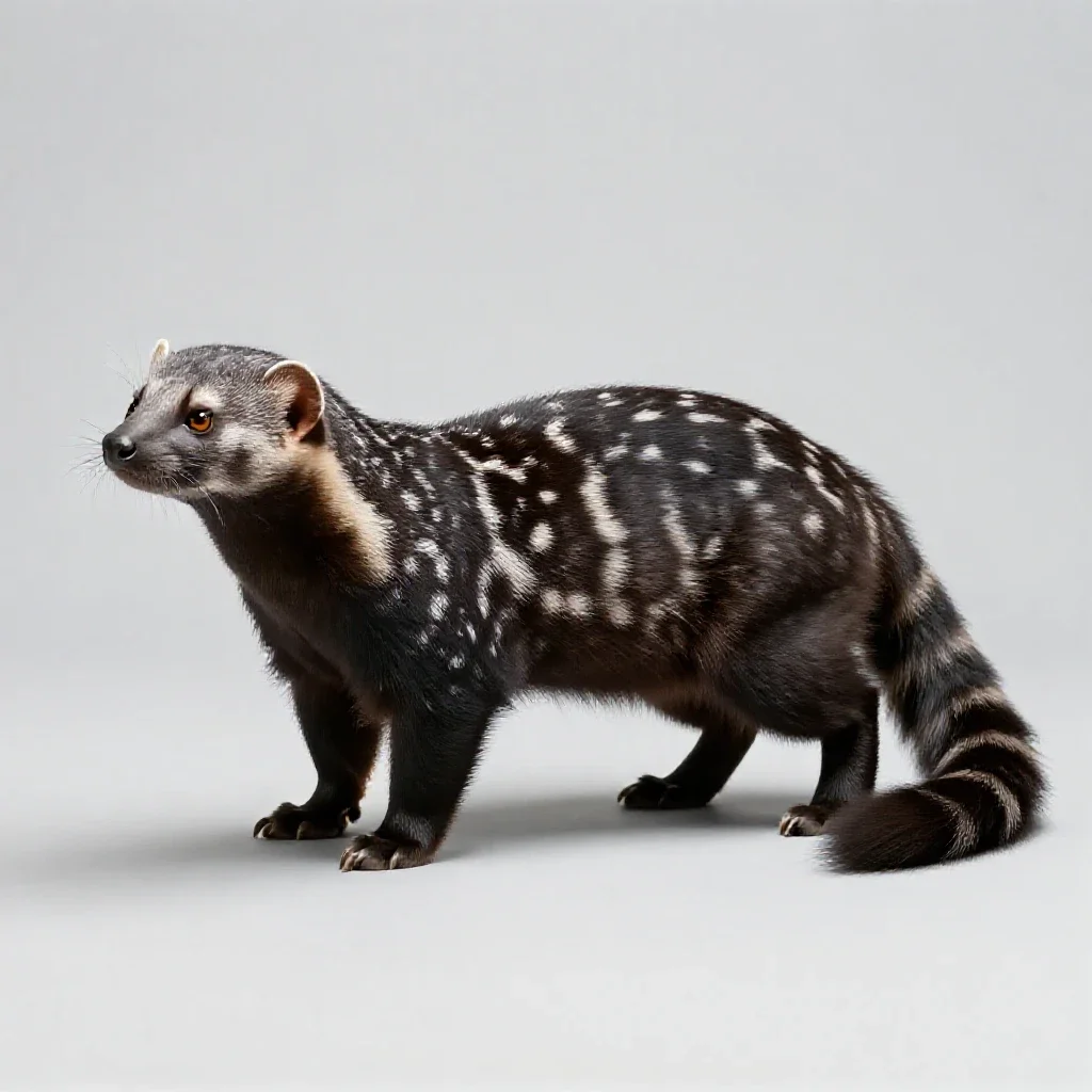 Genet isolated on a white background