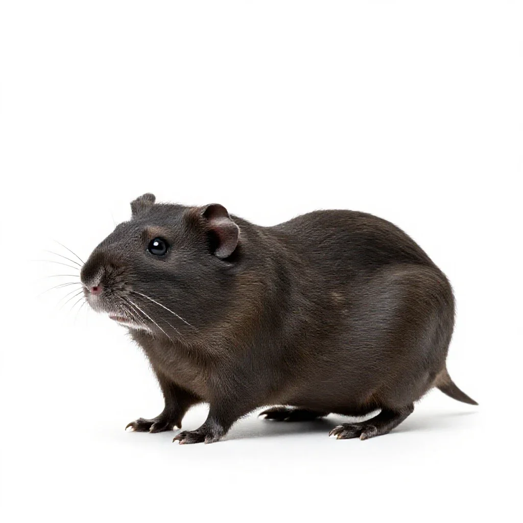 Gerbil isolated on a white background
