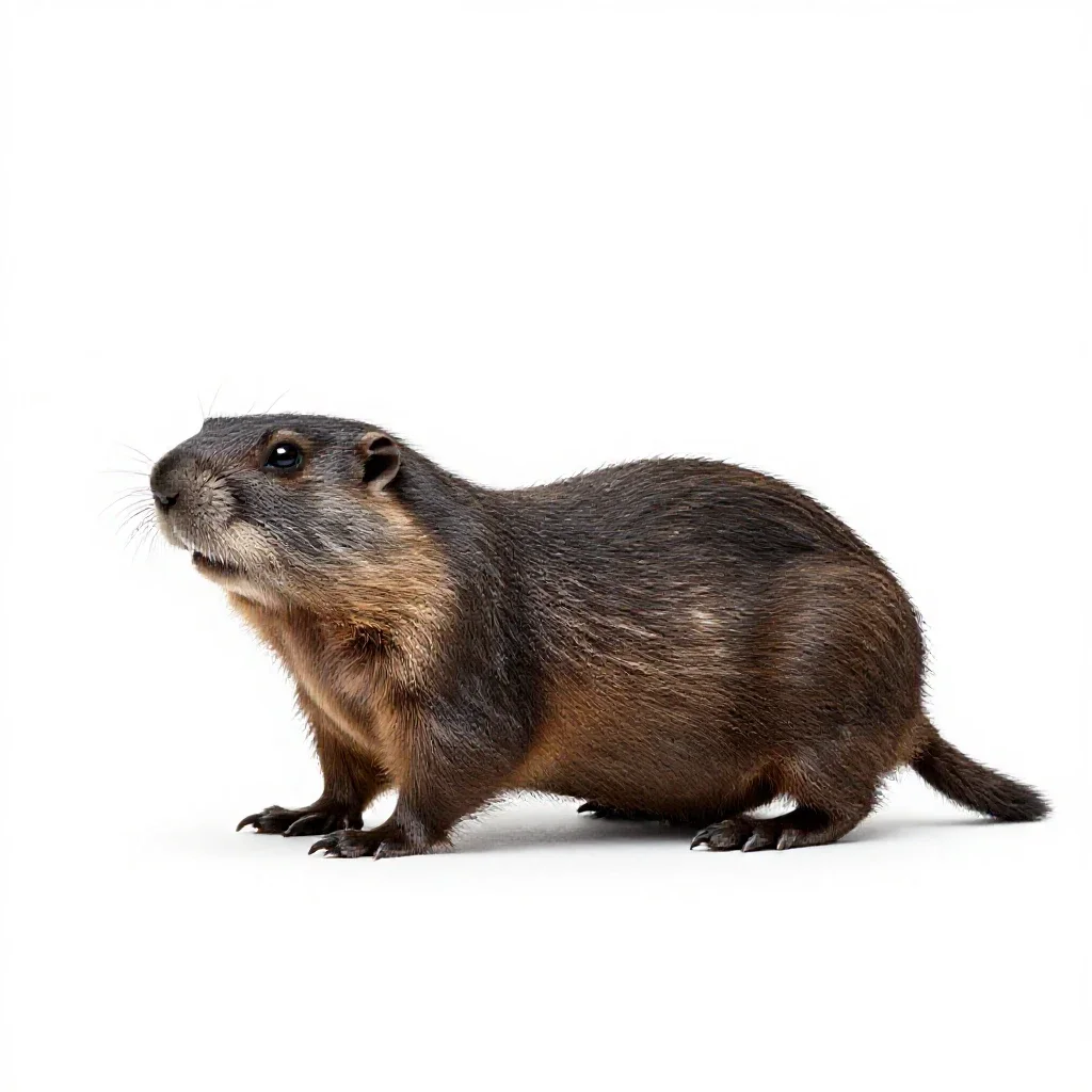 Gopher isolated on a white background