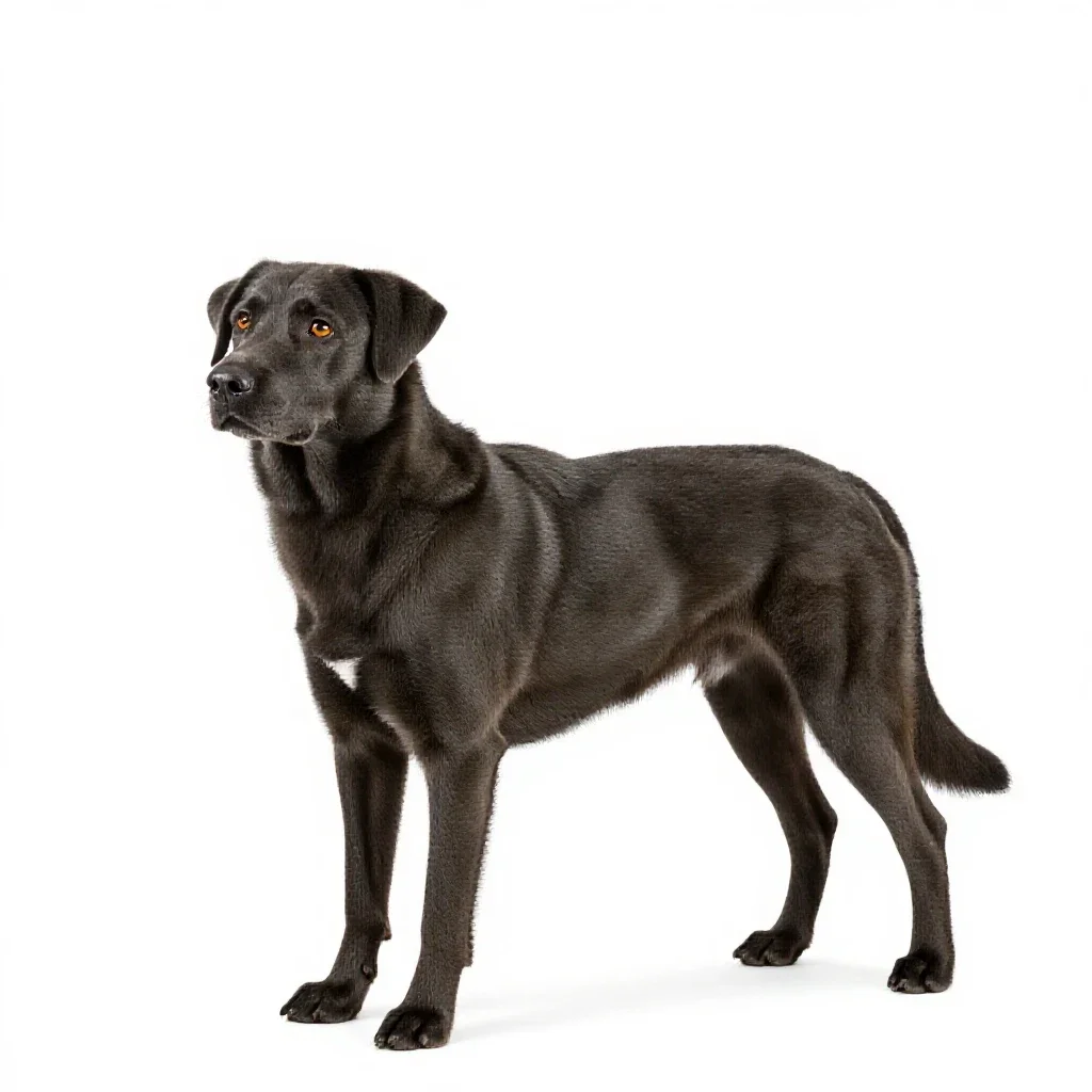 Guide dog isolated on a white background