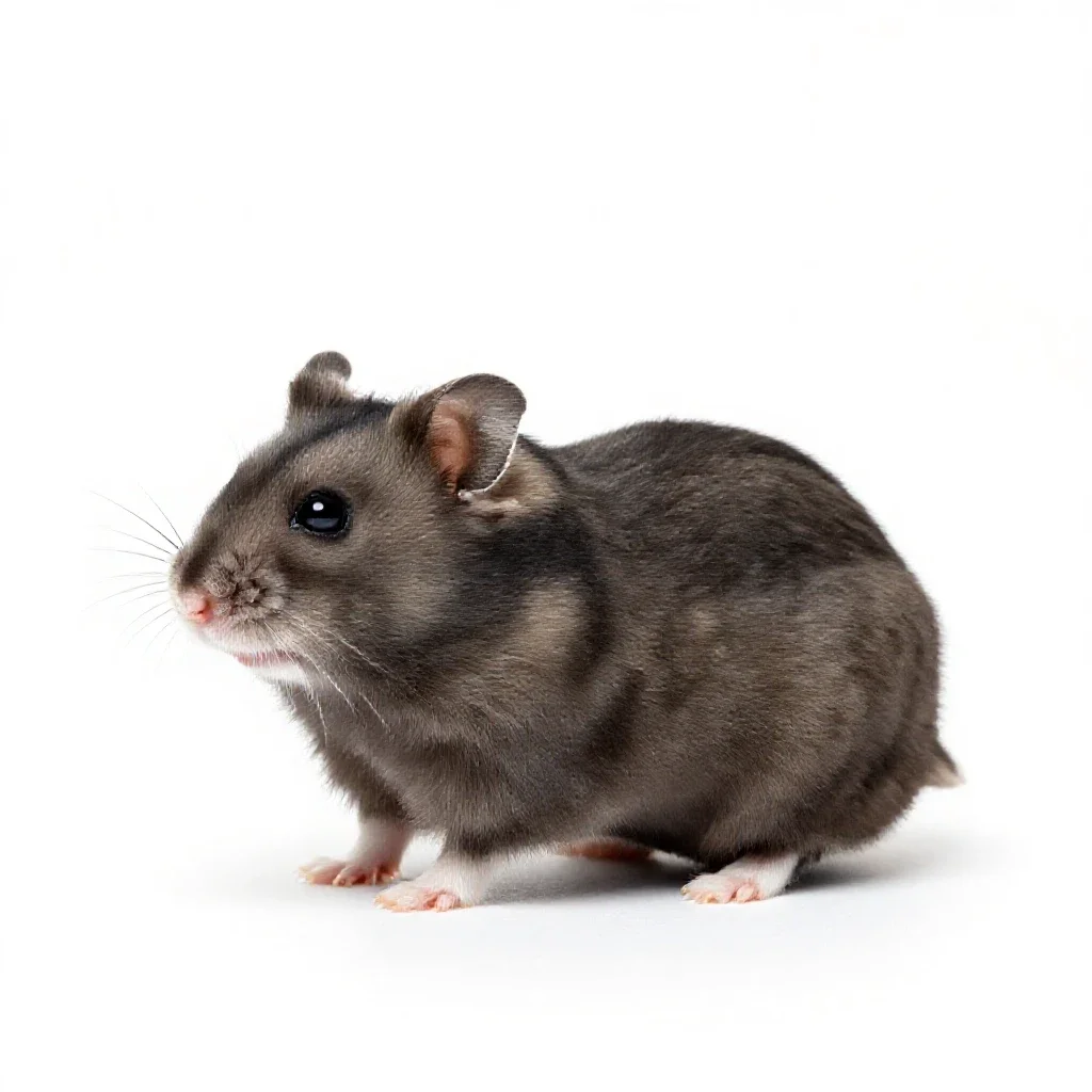 Hamster isolated on a white background