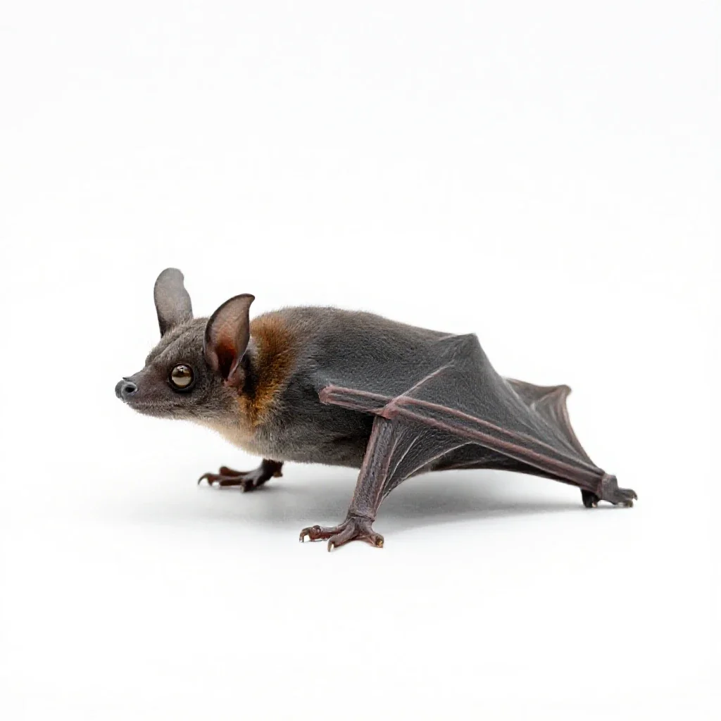 Horseshoe bat isolated on a white background