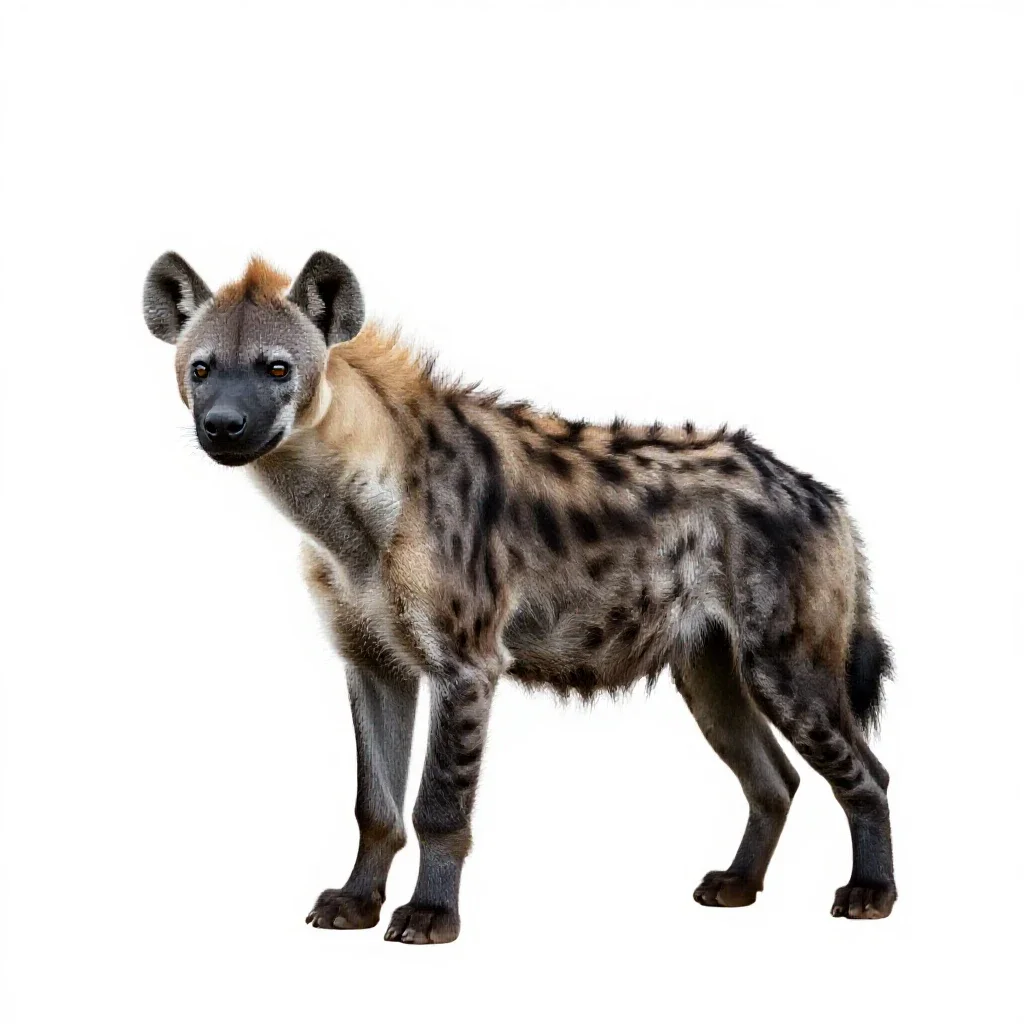 Hyena isolated on a white background