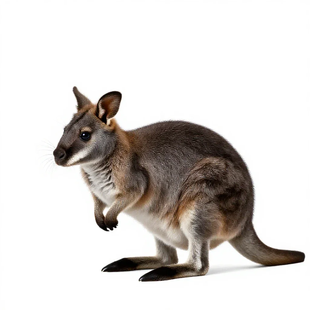 Jerboa kangaroo isolated on a white background