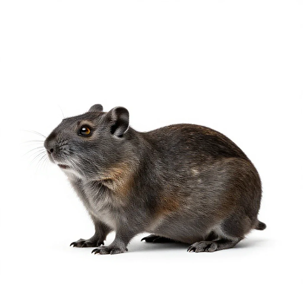Jerboa isolated on a white background