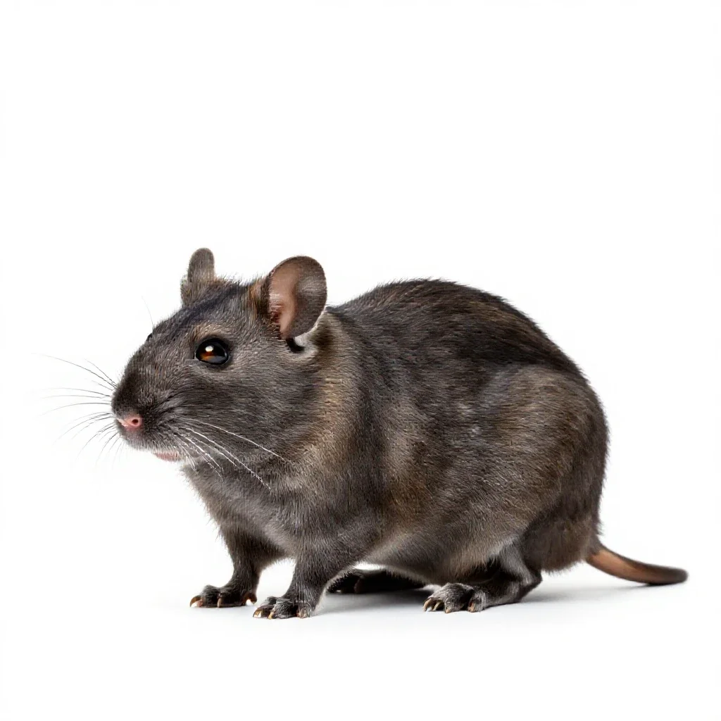 Kangaroo rat isolated on a white background
