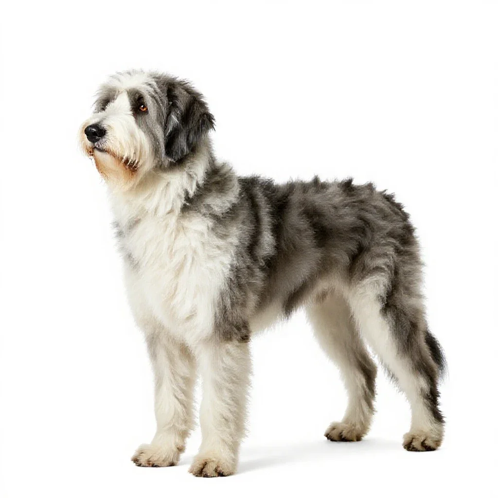 Komondor isolated on a white background