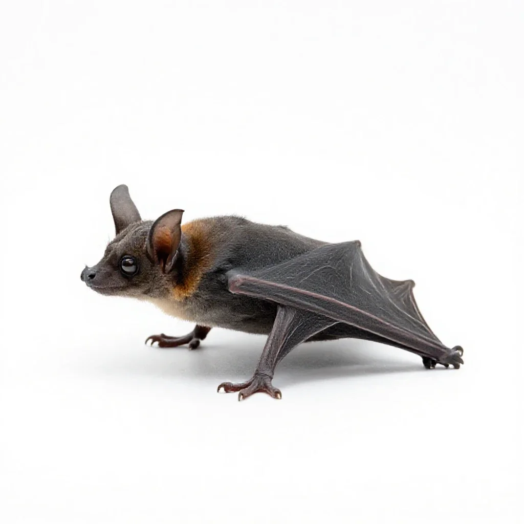 Leafnose bat isolated on a white background