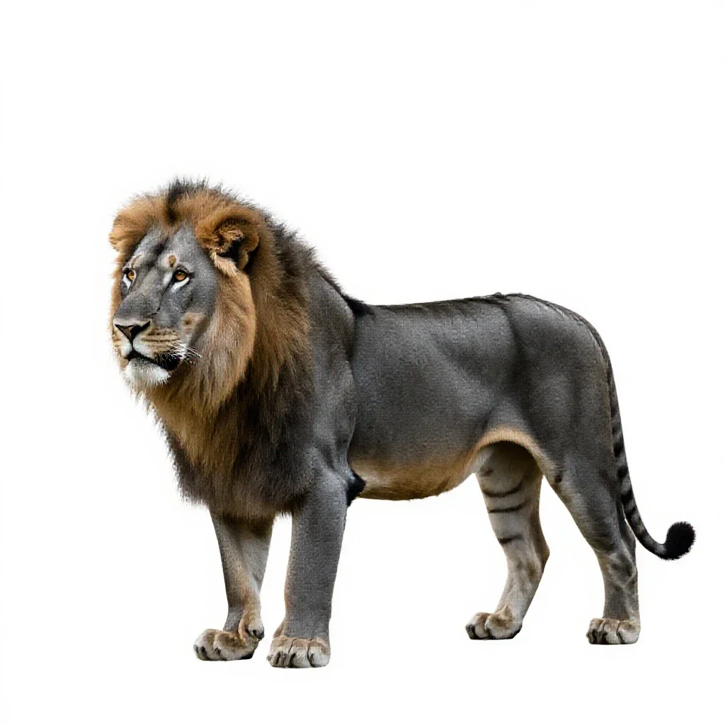 Liger isolated on a white background