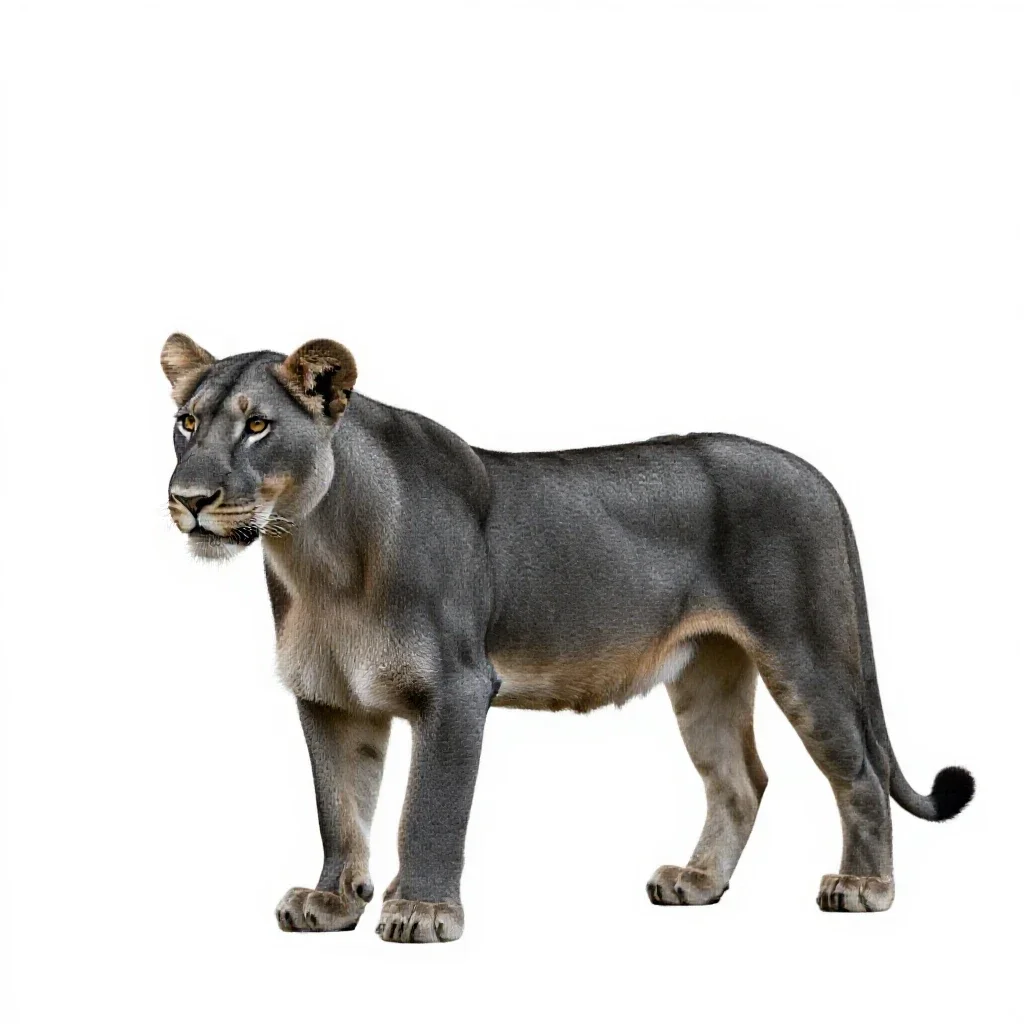 Lionet isolated on a white background