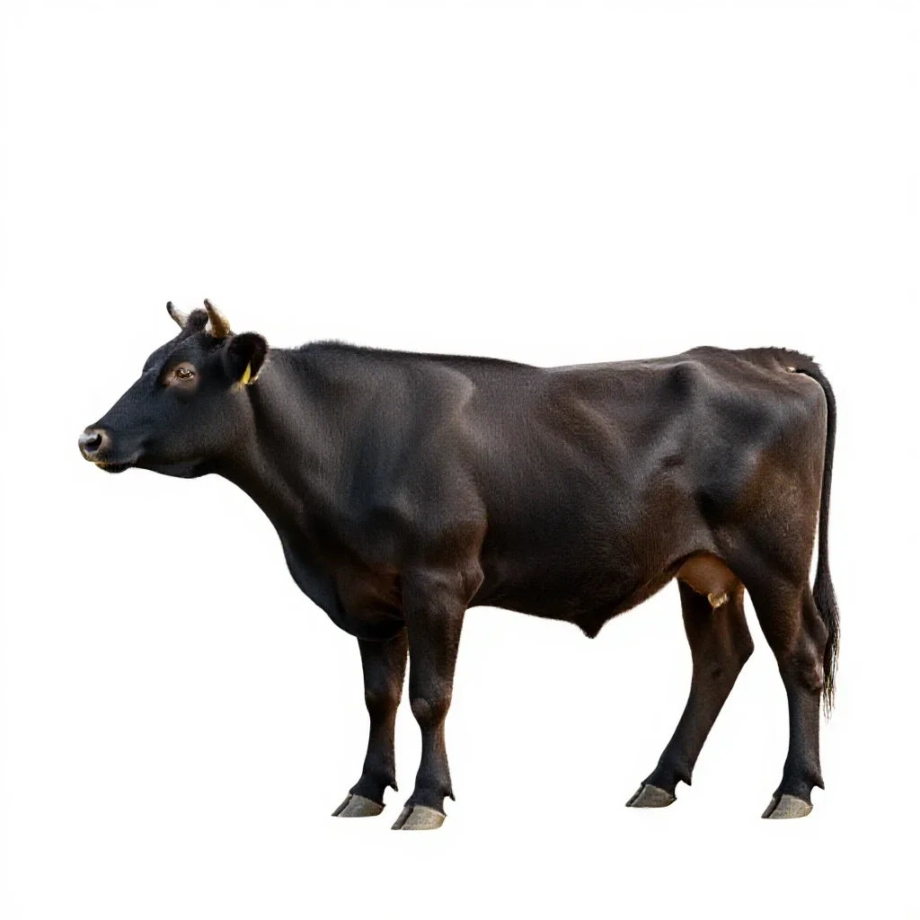 Livestock isolated on a white background