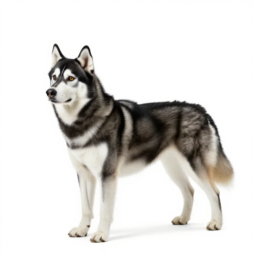 Malamute isolated on a white background