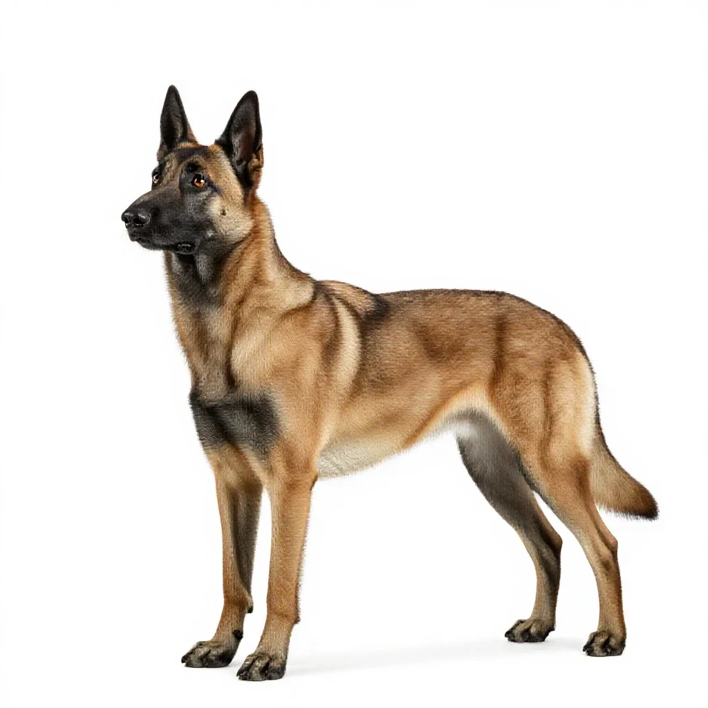 Malinois isolated on a white background