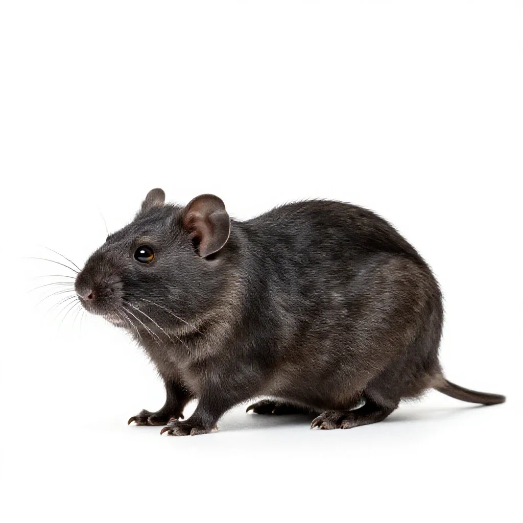 Packrat isolated on a white background