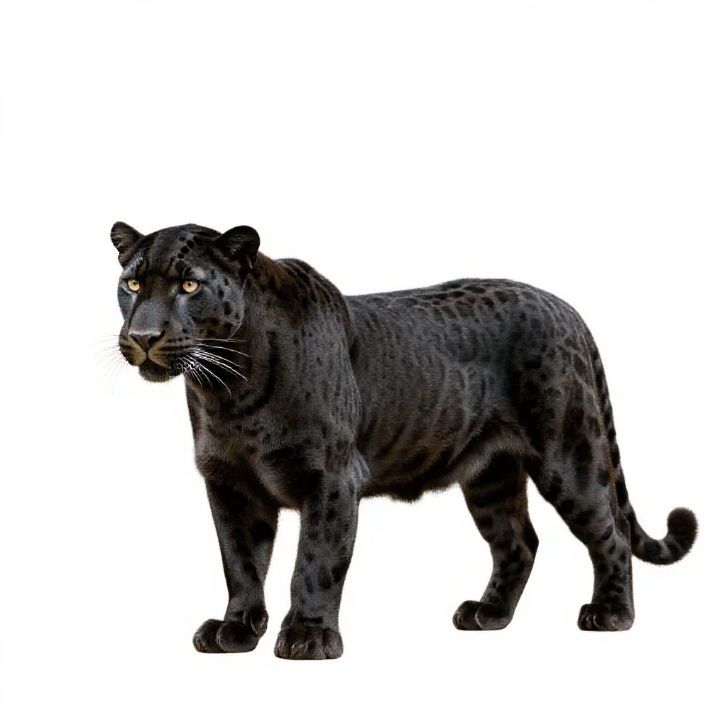 Panther isolated on a white background
