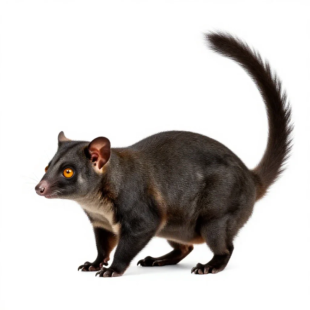 Phalanger isolated on a white background