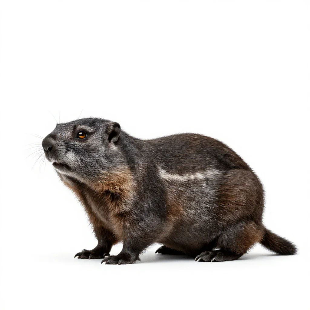 Pika isolated on a white background
