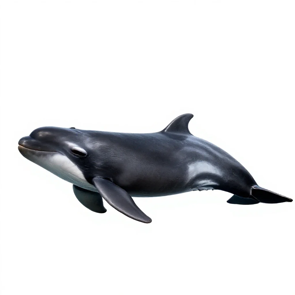 Pilot whale isolated on a white background