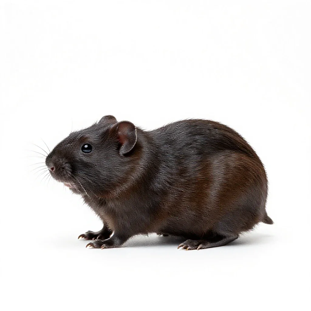 Pine vole isolated on a white background