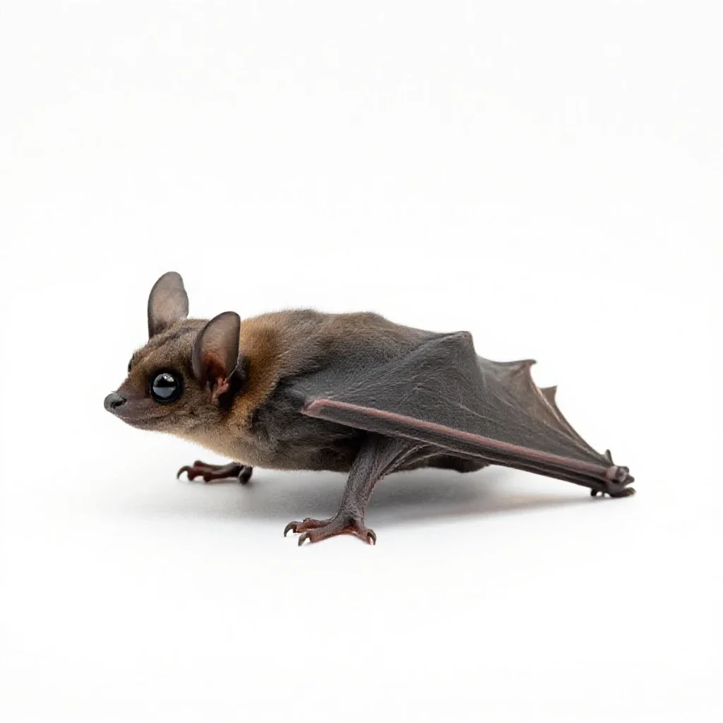 Pipistrelle isolated on a white background