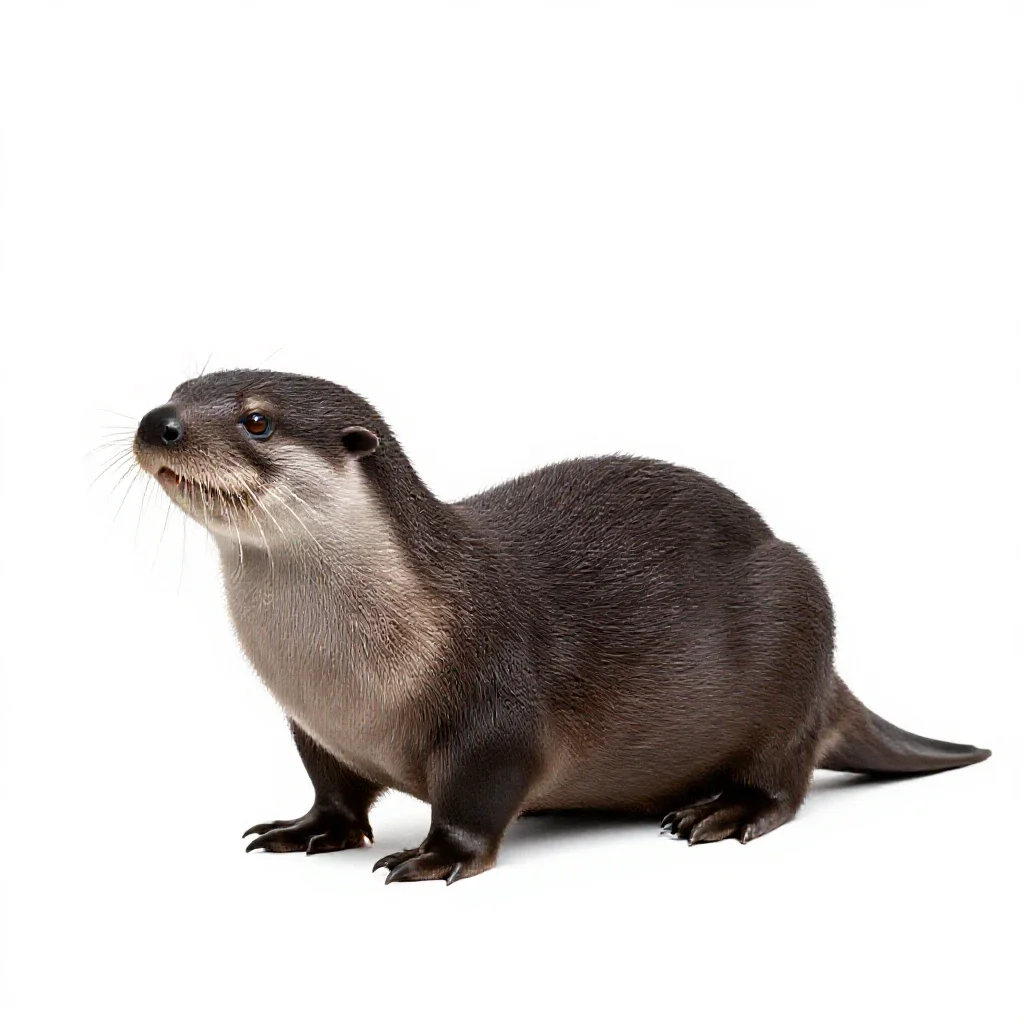 Platypus isolated on a white background