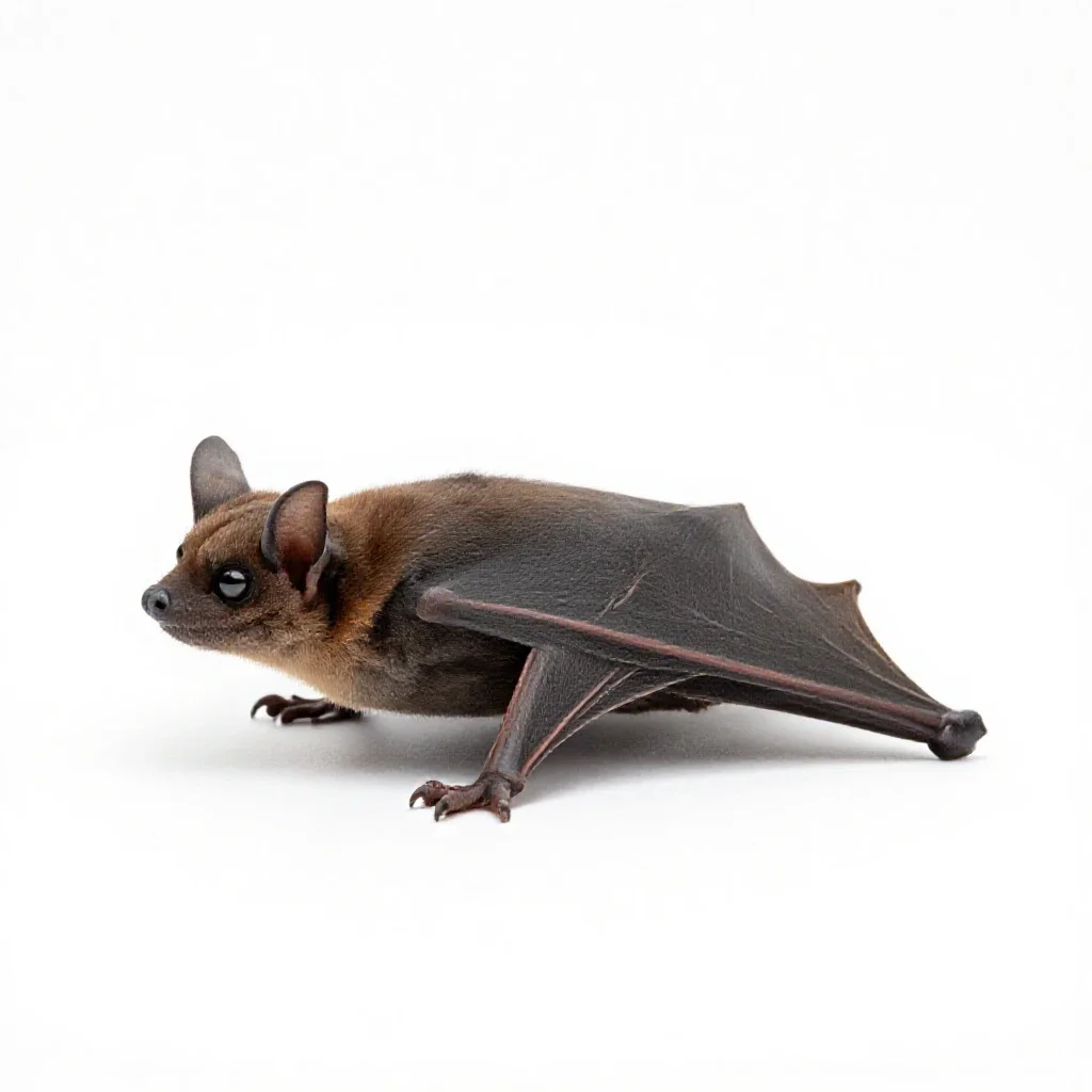 Pocketed bat isolated on a white background