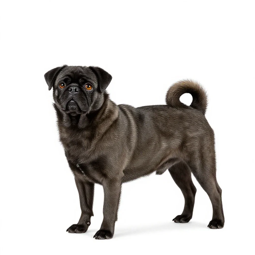 Pooch isolated on a white background
