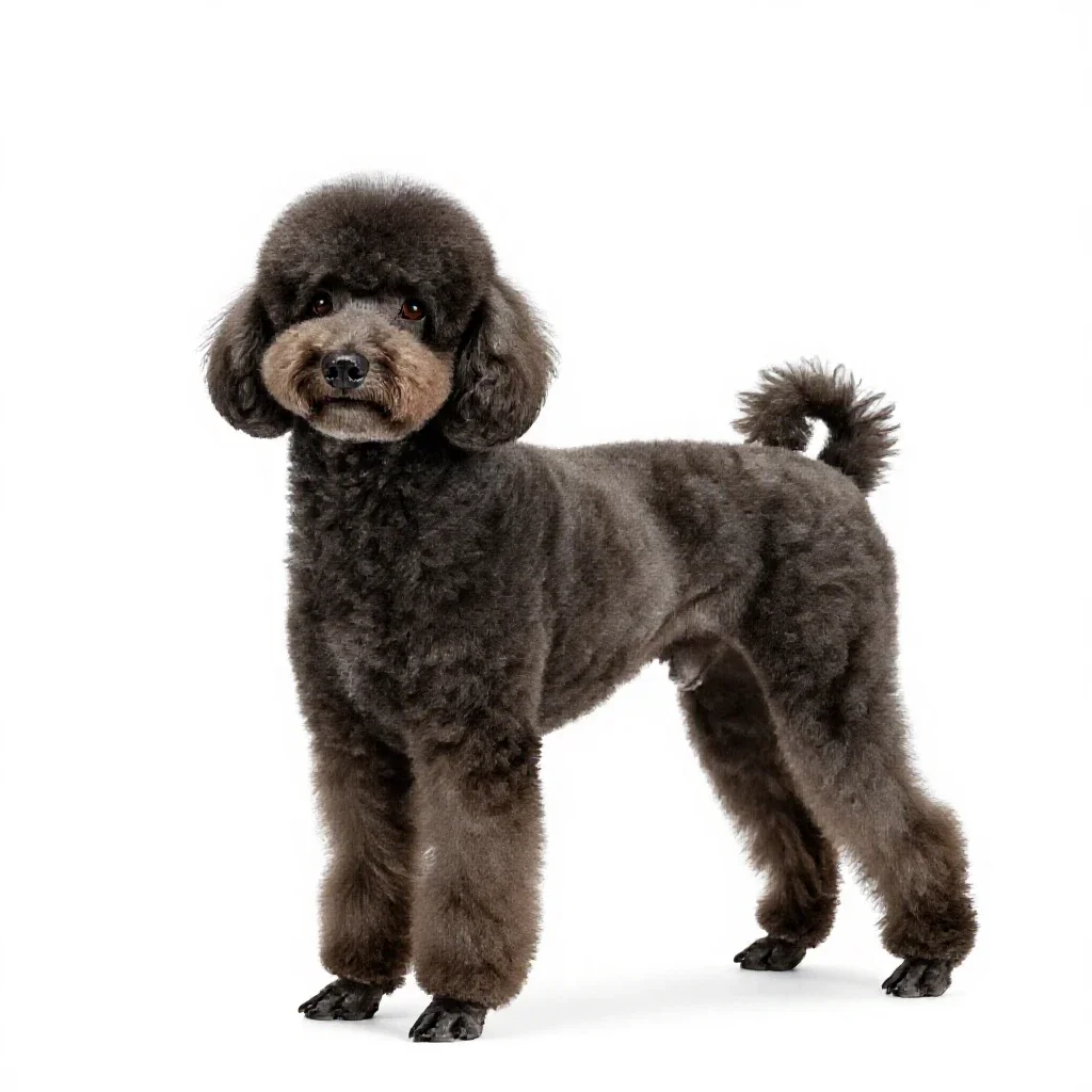 Poodle isolated on a white background