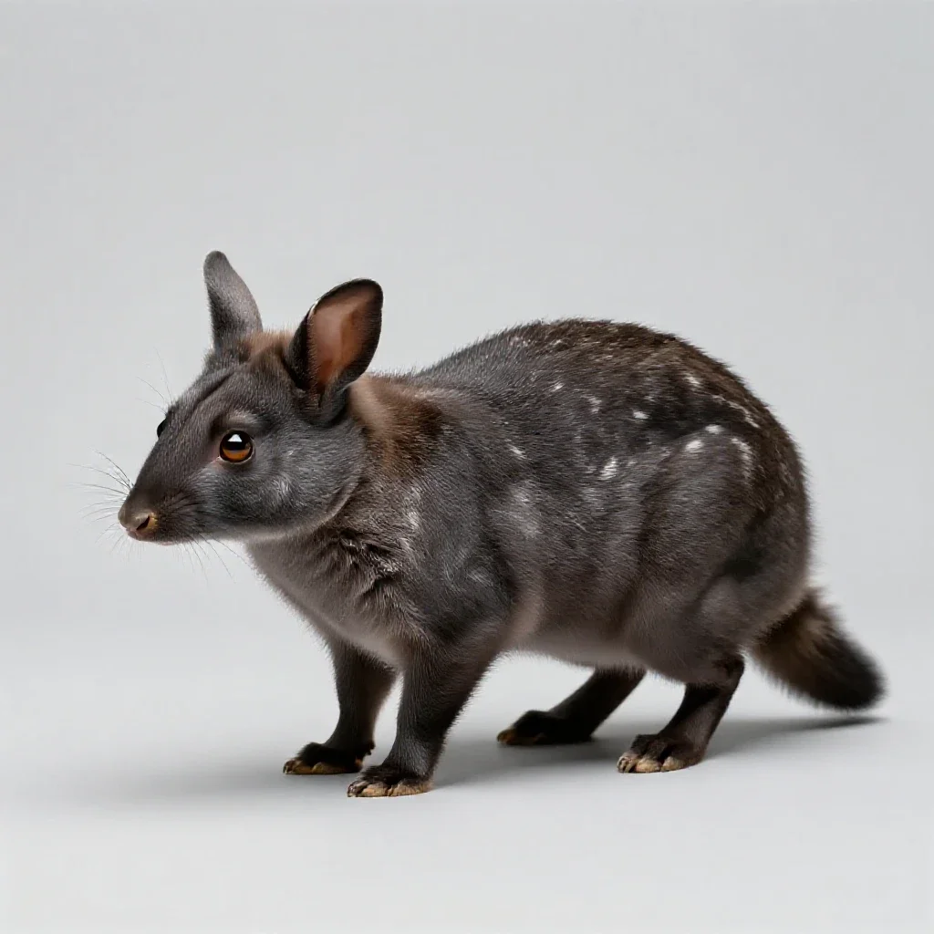 Rabbit-eared bandicoot isolated on a white background