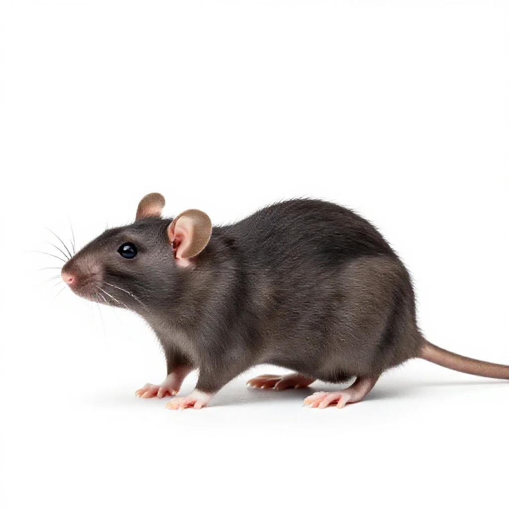 Rat isolated on a white background