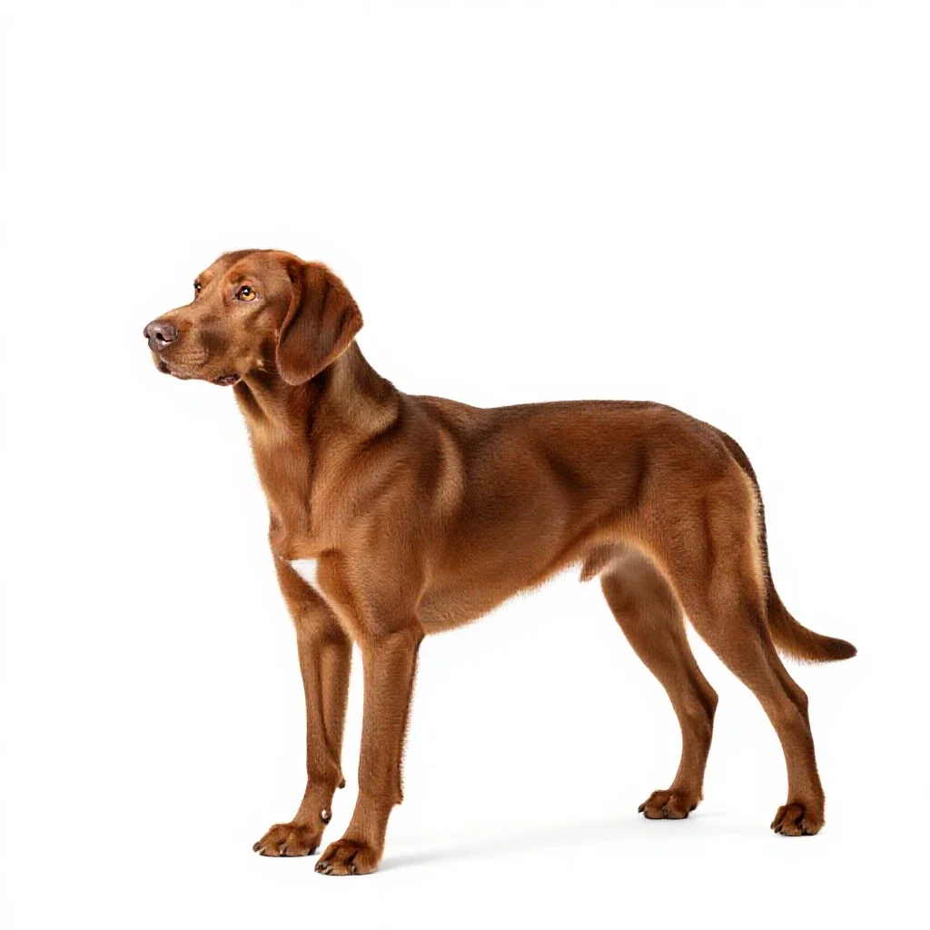 Redbone isolated on a white background