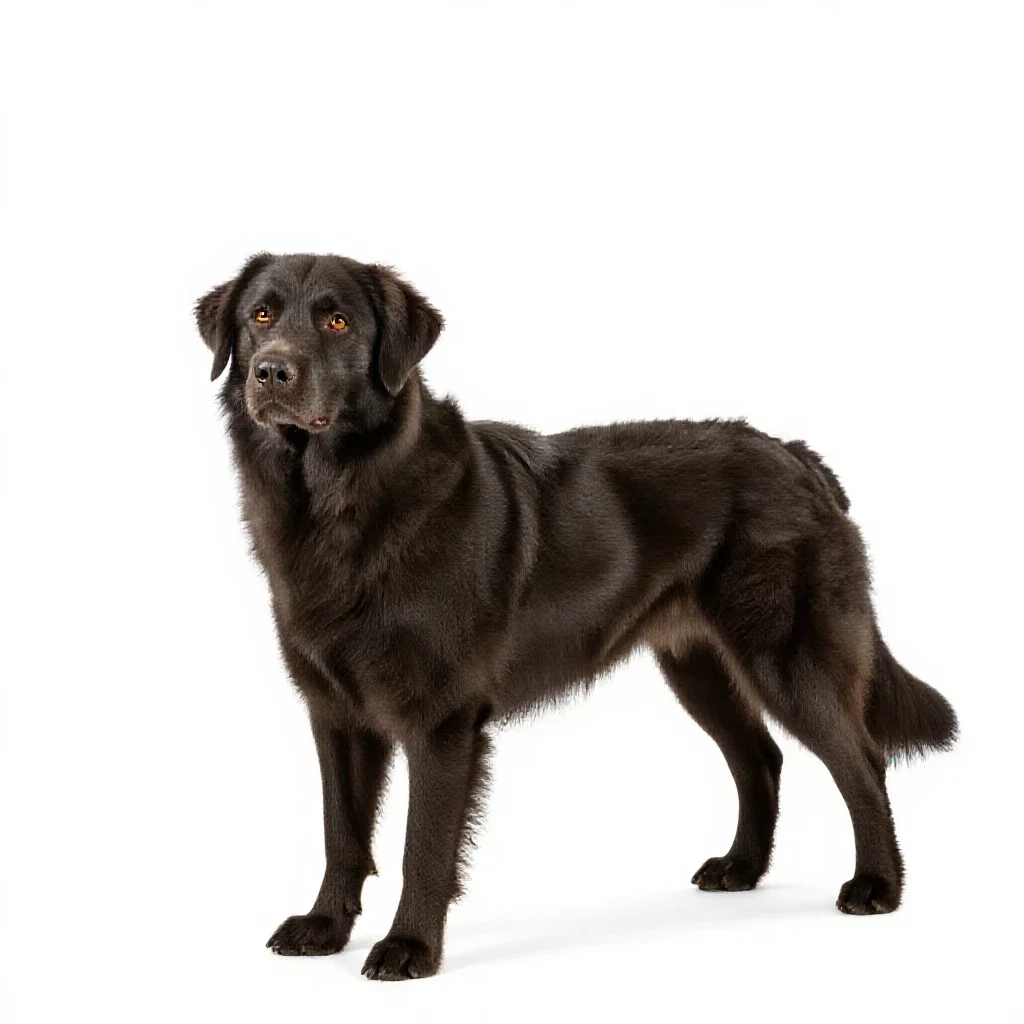 Retriever isolated on a white background