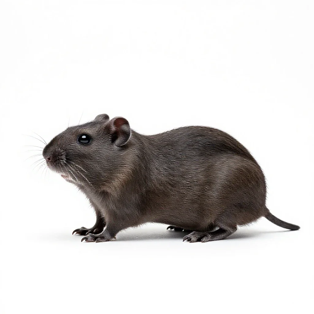 Sand rat isolated on a white background