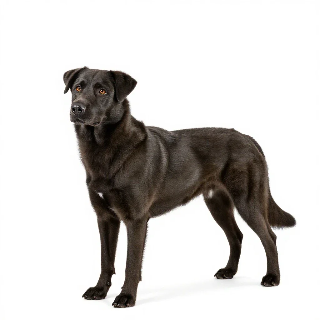 Seizure-alert dog isolated on a white background