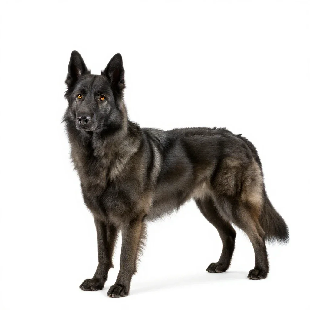 Shepherd dog isolated on a white background
