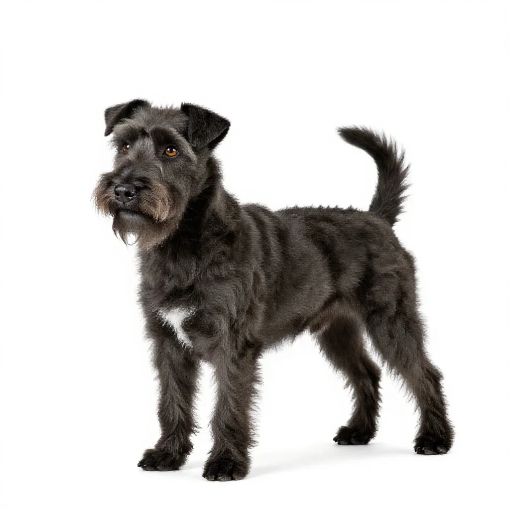Soft-coated wheaten terrier isolated on a white background