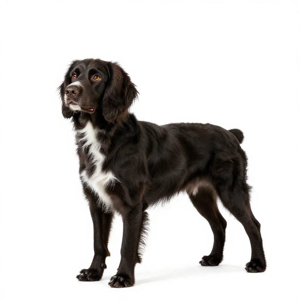 Springer spaniel isolated on a white background