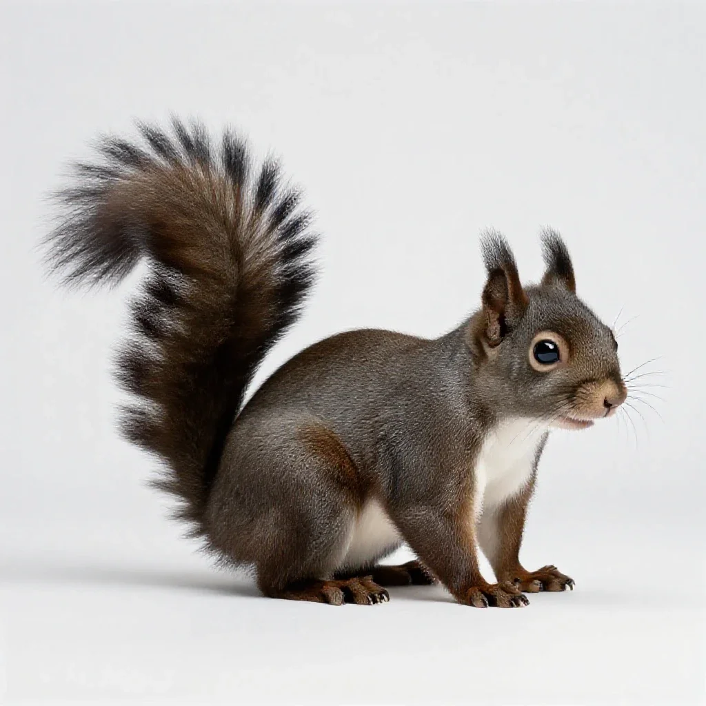 Squirrel isolated on a white background
