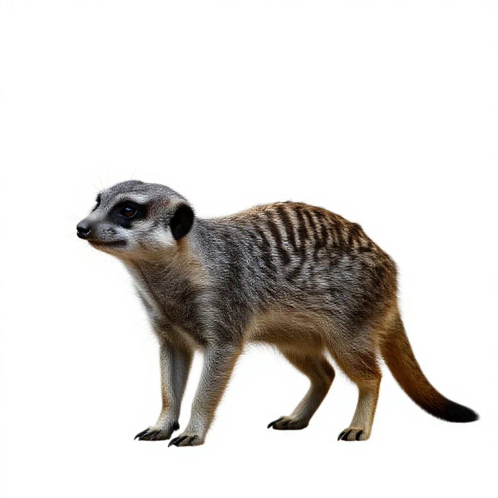 Suricate isolated on a white background