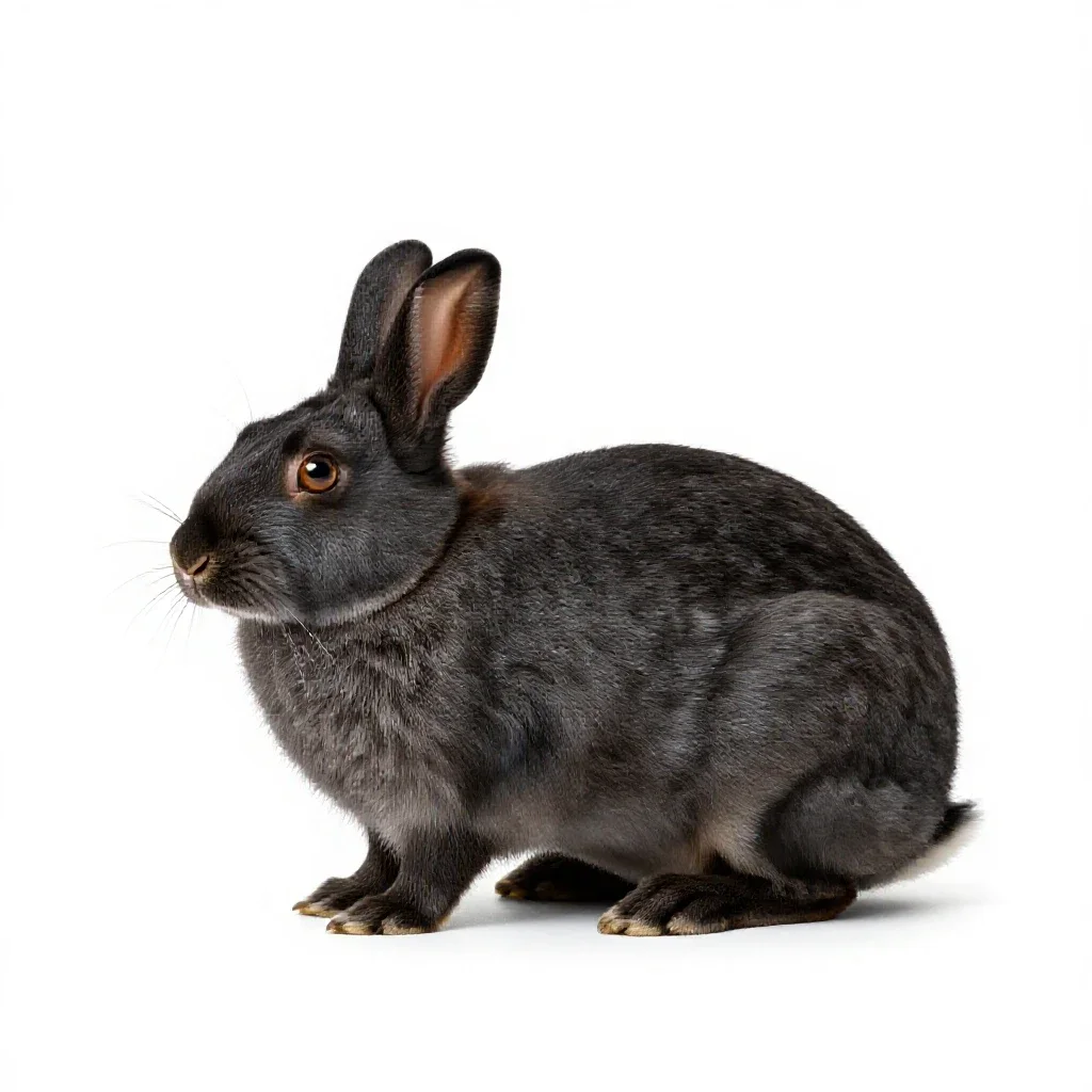 Swamp rabbit isolated on a white background