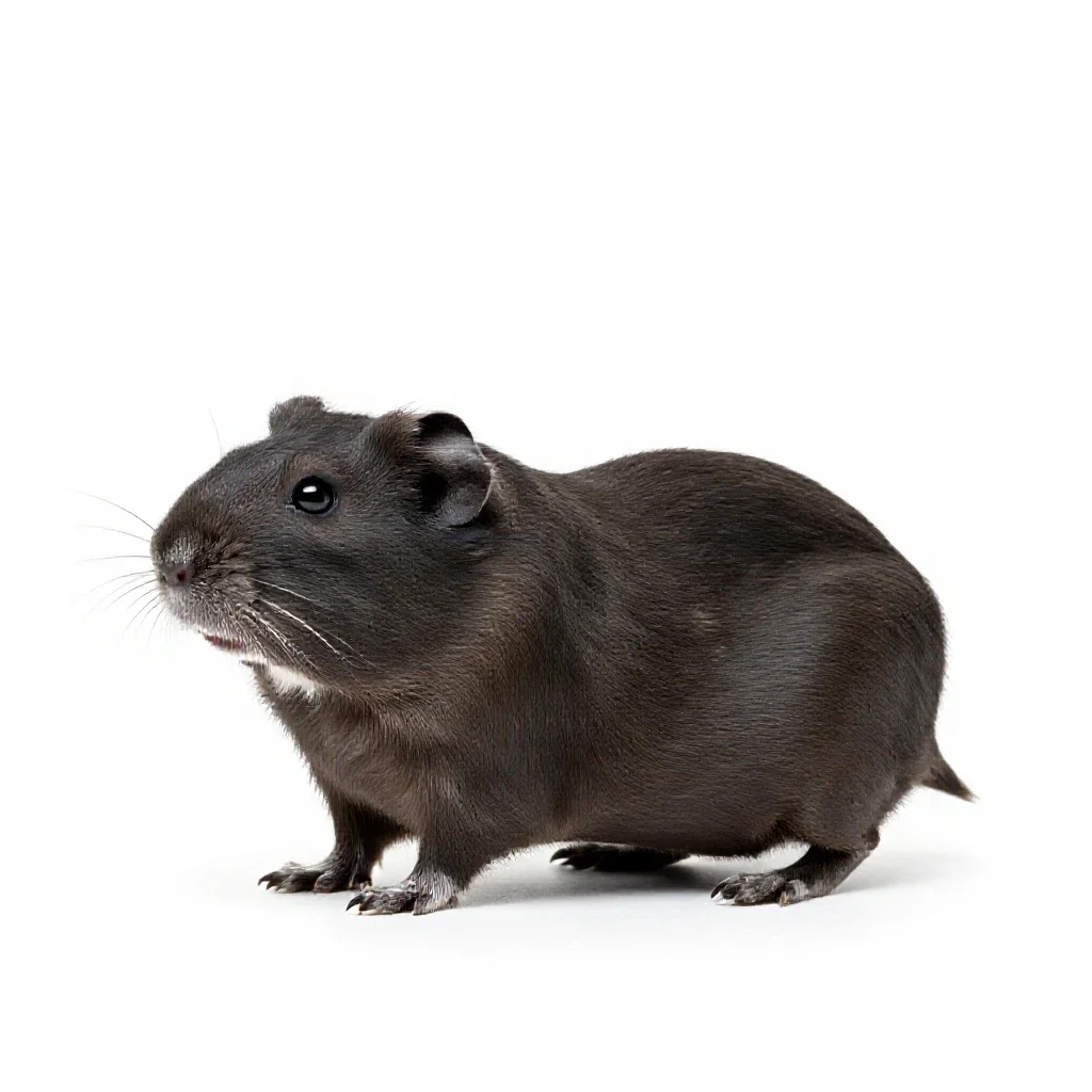 Tamarisk gerbil isolated on a white background