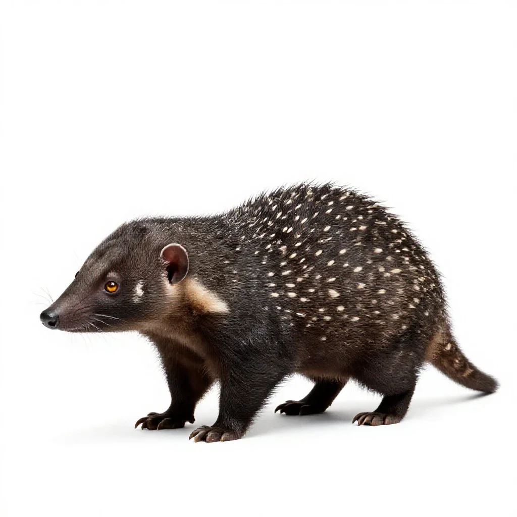 Tenrec isolated on a white background