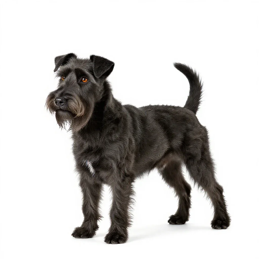 Terrier isolated on a white background