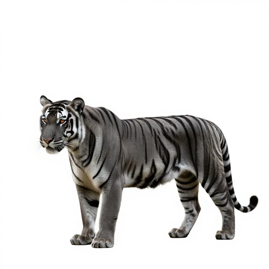 Tiglon isolated on a white background