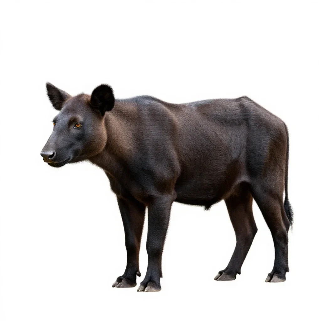 Tusker isolated on a white background